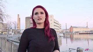 GERMAN SCOUT  Rothaarige Studentin Melina bei Strassen Dramatis personae fuer Concur superior to before gefickt